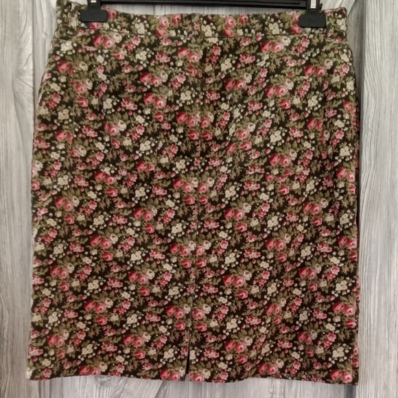 Jones New York Roses Corduroy Jean Skirt - Picture 4 of 7